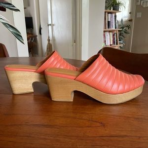 NWOT Beklina Ribbed Clogs in Fruit